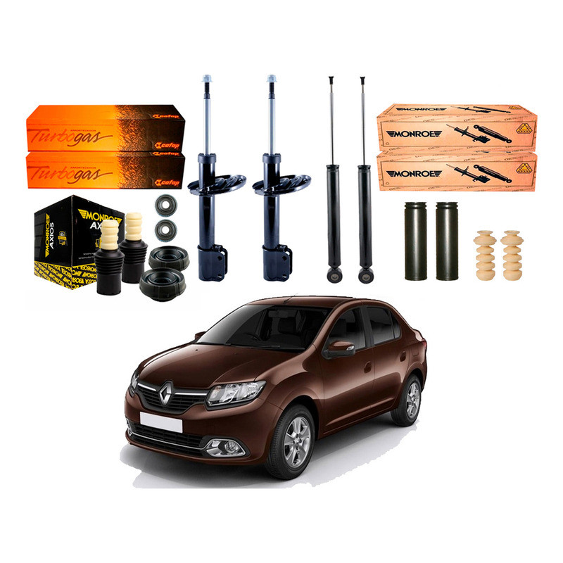 Kit Amortecedor Dianteiro Traseiro. Logan 1.6 2014 A 2020 em Oferta na Shopee
