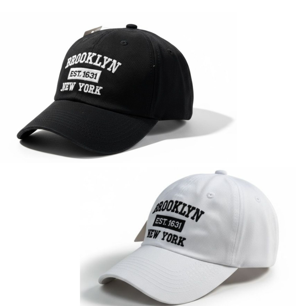 Kit 2 Bonés Brooklyn Ny New York Retro Basebol Aba Curva Masculino e Feminino Regulagem Fitão em Oferta na Shopee