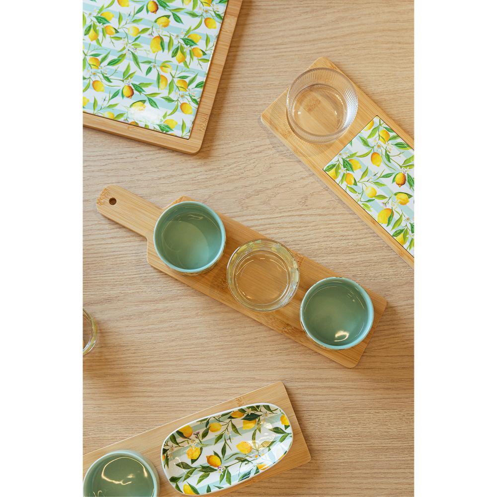 4 Peças para Servir Siciliano 10,5cm x 40cm x 6cm Bambu