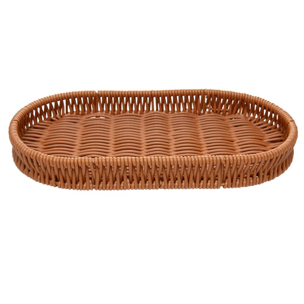Cesta Oval 24,5cm x 12,5cm x 3cm Plástico Lyor em Oferta na Shopee
