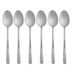 6 Colheres para Mesa Viena Aço Inox Wolff