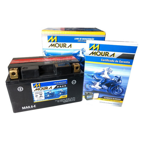 Bateria Moura Moto Ma8,6-e Ytz10s Cbr600rr Hornet R1 R6
