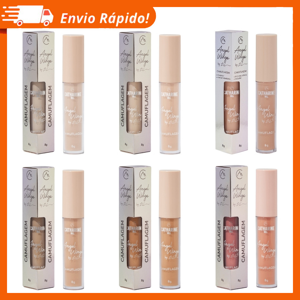 Corretivo Camuflagem Pri Lessa Catharine Hill Alta Cobertura Angel Wings 8ml Vegano