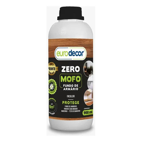 Anti-mofo Bolor Verniz Eurodecor Mofo Zero Madeira 900ml