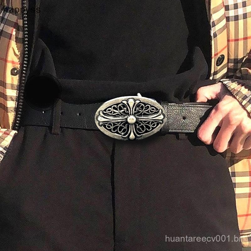 happyss Retro Cruz Fivela Em Relevo Cinto Masculino Y2k Punk Cintura Boate Calças Decorativo Para Jeans Acessórios br