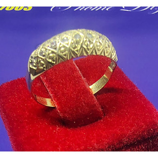 Anel Diamantes Ouro 18 Kilates Peso 1.20 Gamas 1 mm Topo 5 mm