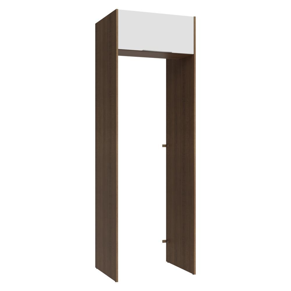 Porta-Geladeira 73 cm 1 Porta Basculante Rustic/Branco Stella Madesa