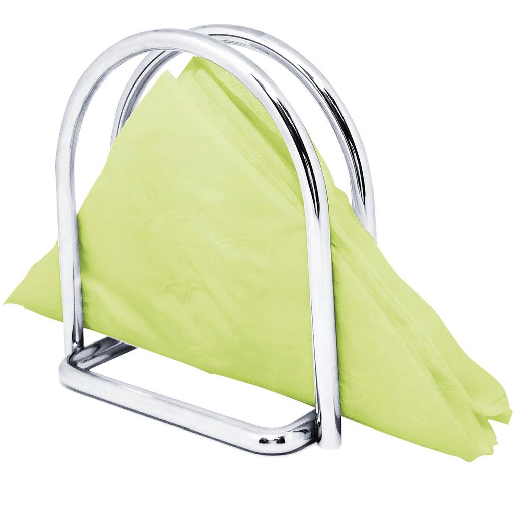 Suporte Porta Guardanapo Papel De Mesa Arco Aço Cromado