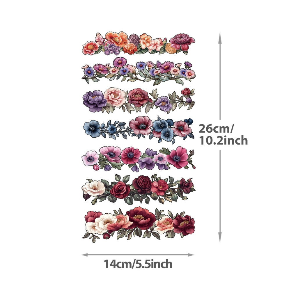 Conjunto De Flores De Vinil De Transferência De Calor , Impressão Fácil Em Toalhas De Tecido , Prensa Térmica , Apliques