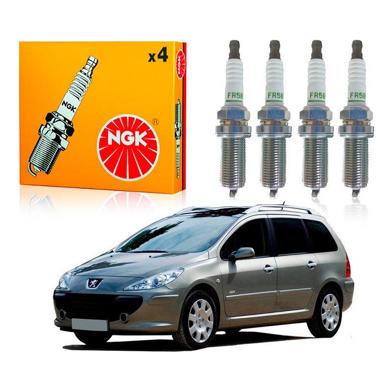Jogo Velas Ngk 307 Sw 2.0 16v Gasolina 2003 A 2007