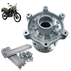 Kit Cubo Traseiro Xtz Lander 250 Unibreq + Jogo Raio 4mm Scud