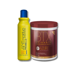 BTX Azure 950g + Shampoo Anti Resíduo 400g. - Probelle