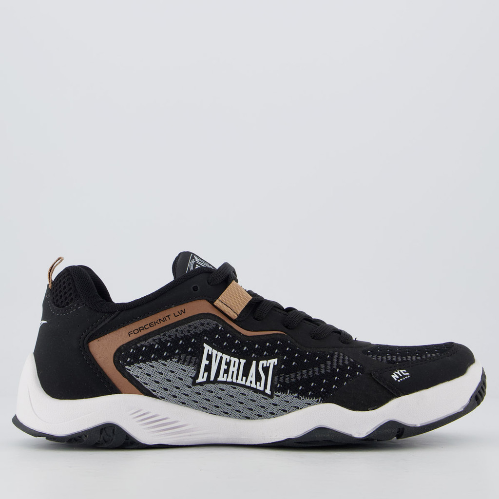 Tênis Everlast Forceknit Low Preto e Marrom