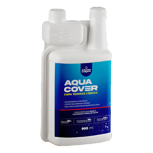 Capa Termica Barreira Liquida Para Piscina Aqua Cover 900ml Azul-celeste Reduz Evaporação