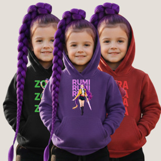Moletom Infanitl Menina Blusa de Frio Huntrix Rumi Mira Zoey K-pop Hunter em Oferta na Shopee