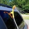 Chuveiro Acendedor Carro Laranja Camping Trilha Viagens Ducha Banho Lavagem Carro Mangueira