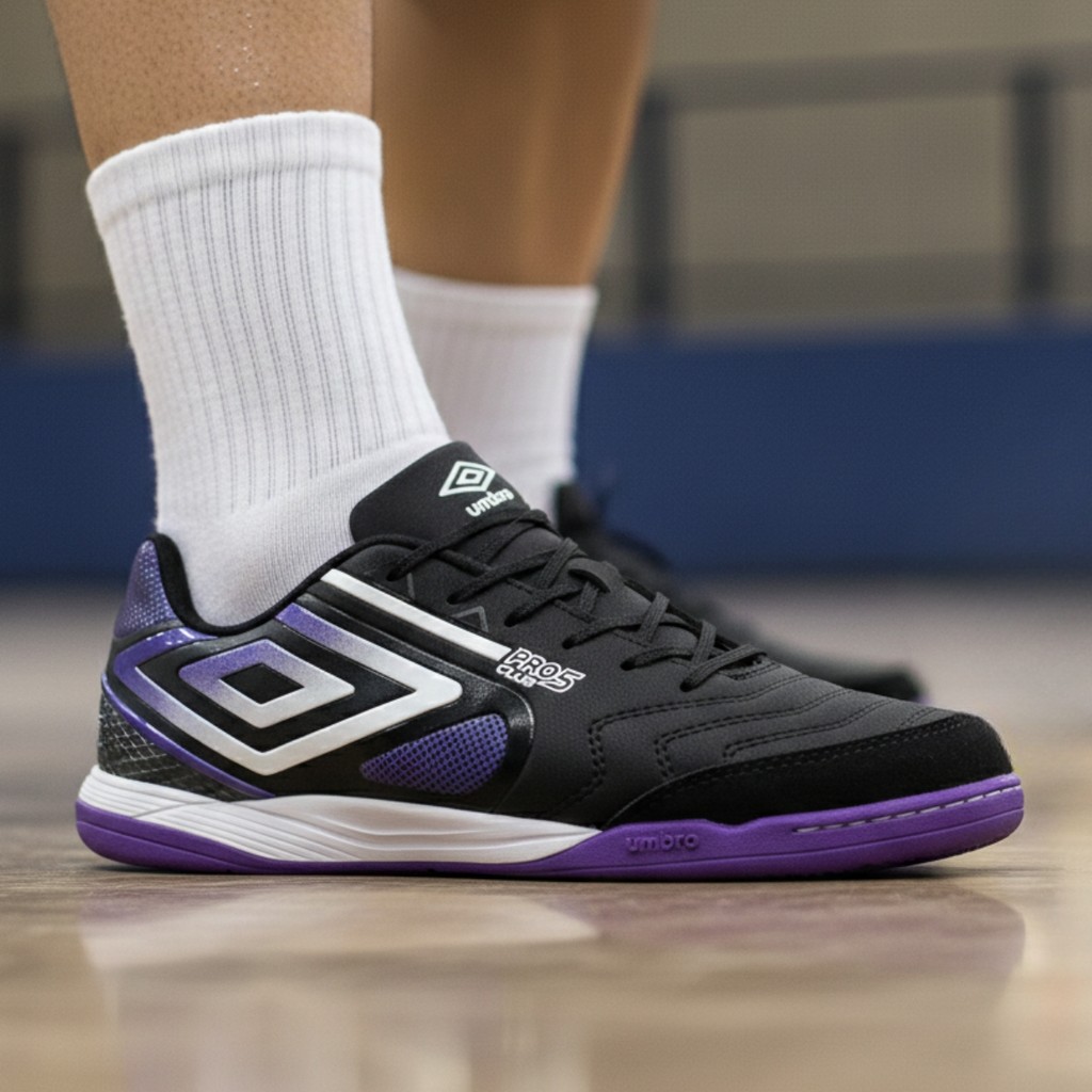Chuteira Futsal Umbro Pro 5 Bump Club Billy Br Tenis de Futsal Br Futsal Original Conforto Grip Alta Performance