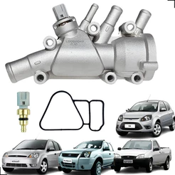 Carcaça Valvula Termostatica Ka Fiesta Ecosport 2004 A 2015