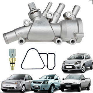 Carcaça Valvula Termostatica Ka Fiesta Ecosport 2004 A 2015 em Oferta na Shopee