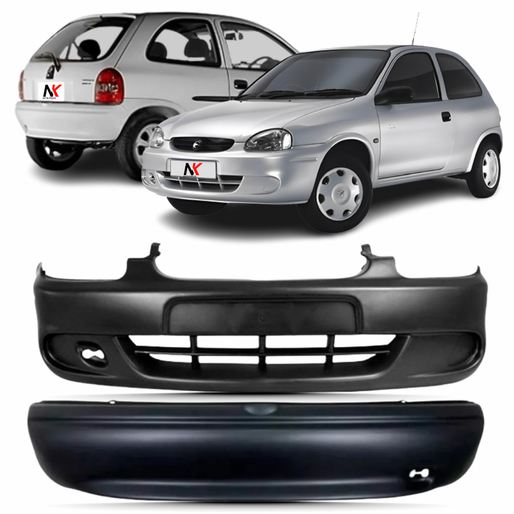 Kit Parachoque Dianteiro Traseiro Corsa Hatch 2000 01 á 2009