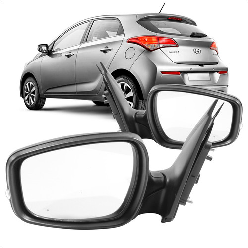 Retrovisor Hb20 2012 A 2019 Eletrico Com Pisca 7 Fios em Oferta na Shopee