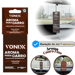 Aromatizante Vonixx Fine Leather Aroma Couro Fino Carro Original Longa Duração