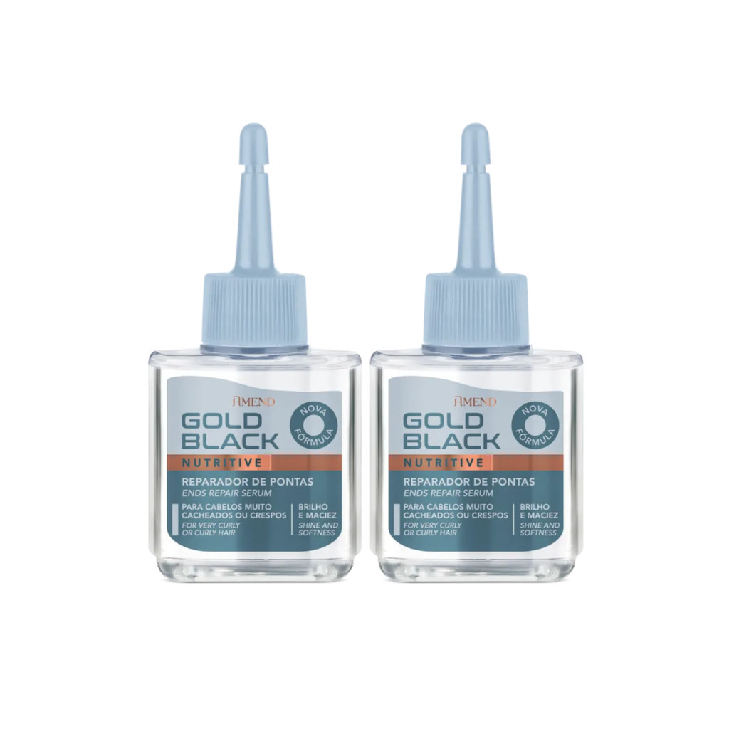 Kit Gold Black 30ml Reparador Nutritivol de Pontas 2 unidades