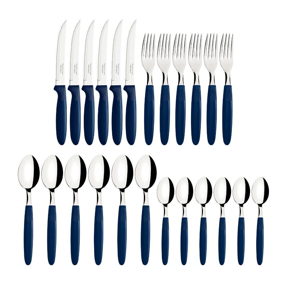 Jogo De Talher Faqueiro Ipanema Aço Inox 24 Peças Tramontina em Oferta na Shopee