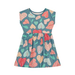 Vestido infantil menina de florzinhas Brandili -Azul em Oferta na Shopee
