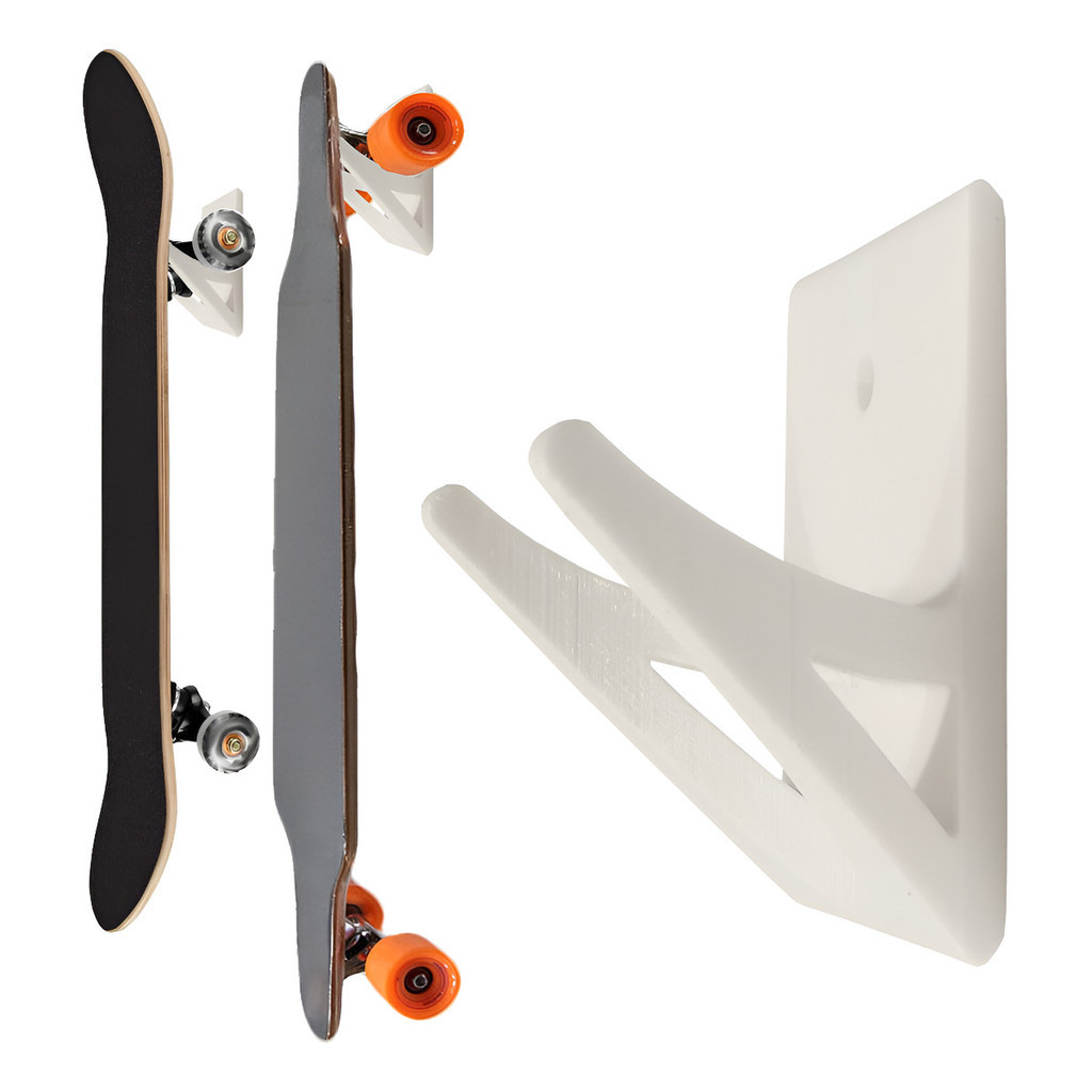 Suporte De Parede Para Skate E Longboard Vertical C Parafuso