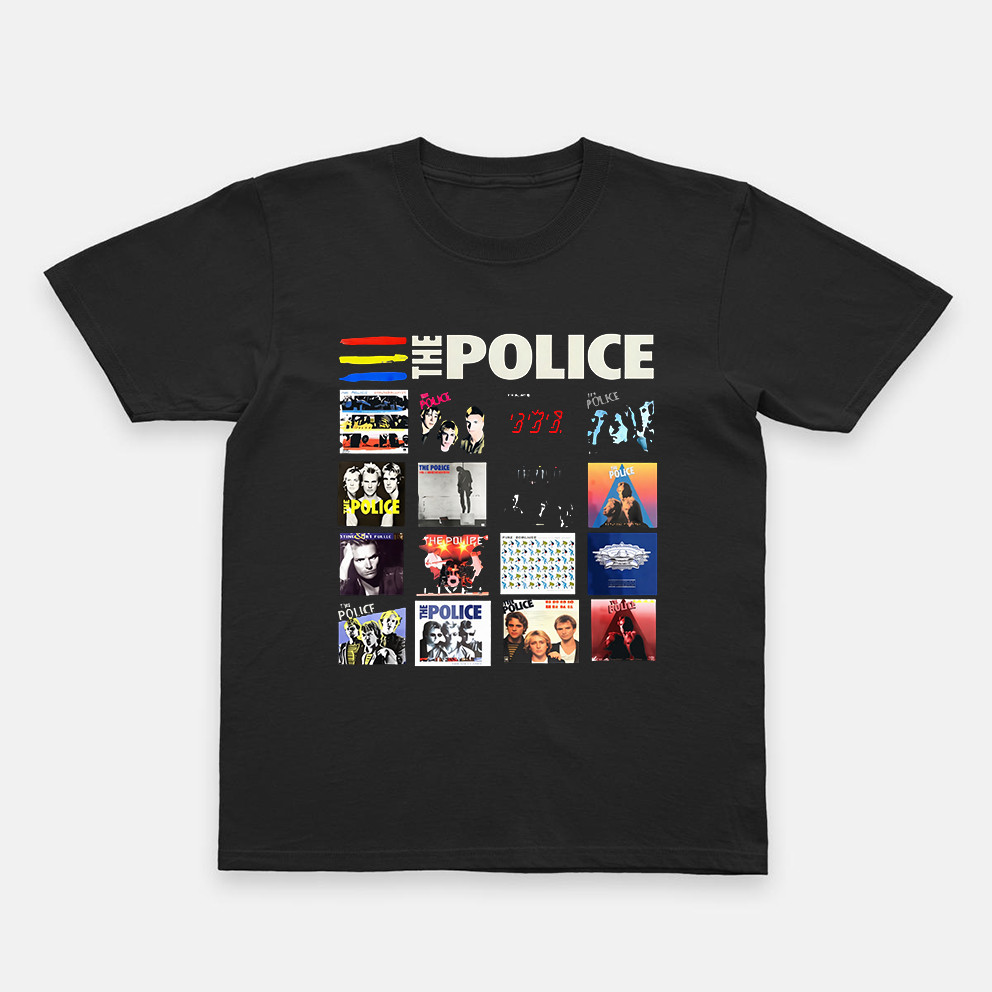 Camiseta Unissex The Police Estampa Diversa Atemporal Elegante Fofa Retrô Unissex 2026