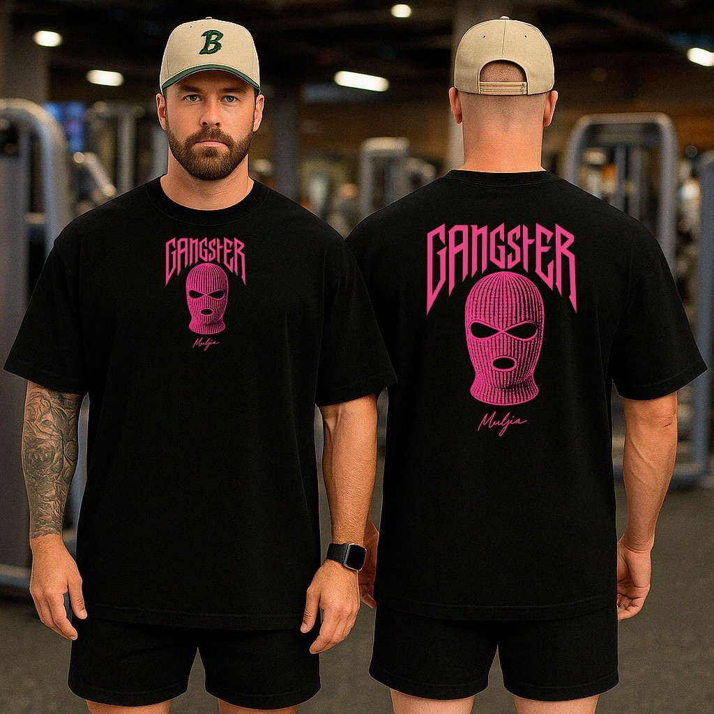 Camiseta Streetwear Unissex Blessed Gangester Estampada Academia