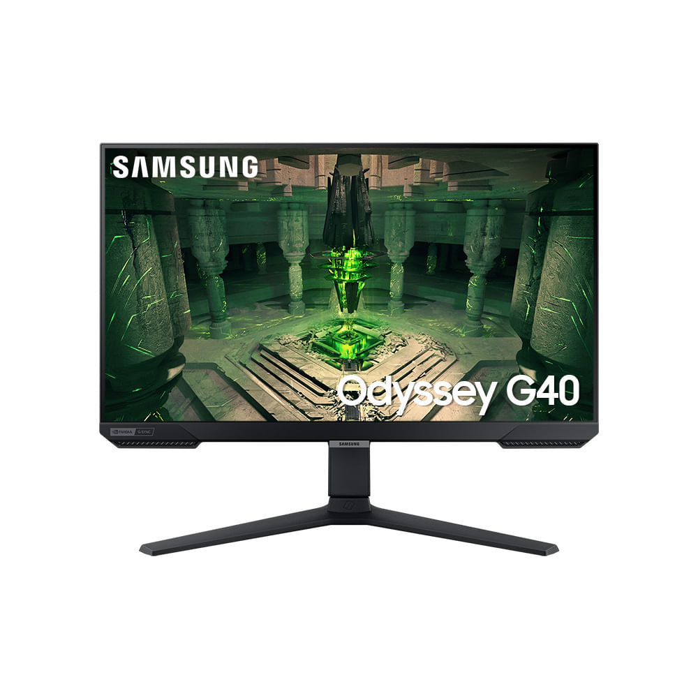 Monitor Gamer Samsung Odyssey G40 27",  240 Hz, 1ms, ajuste de altura, Gsync, Freesync,HDMI, DP, FHD, Preto em Oferta na Shopee