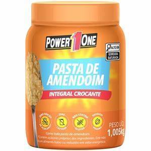 Power One Pasta De Amendoim 1k Crocante em Oferta na Shopee