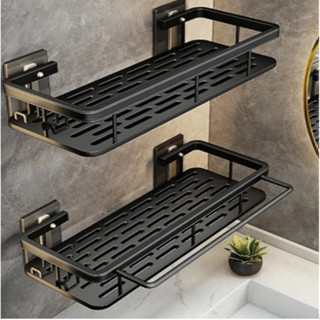 Suporte Shampoo e Sabonete Banheiro Prateleira Parede Adesiva Sem Furo Preto em Oferta na Shopee