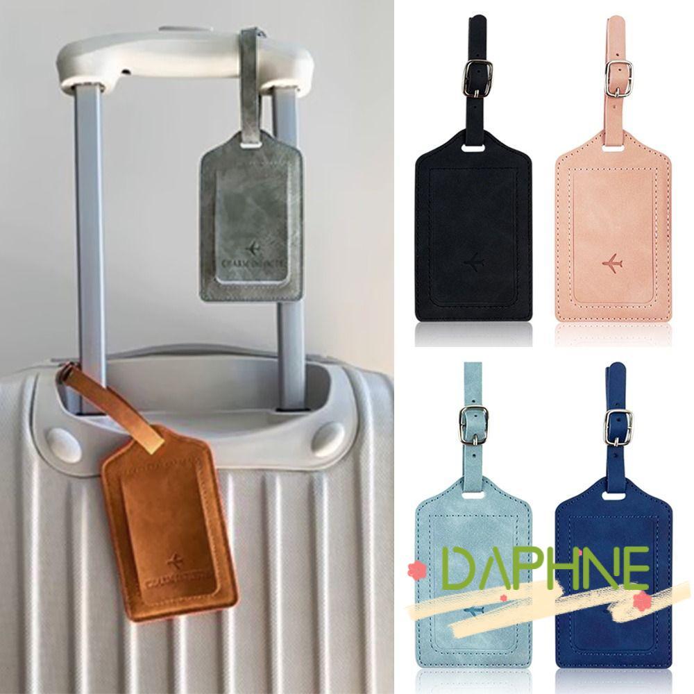 Etiqueta De Bagagem DAPHNE , De Viagem De Couro , Com Etiquetas De Embarque Universais Portáteis De Papel Exclusivo