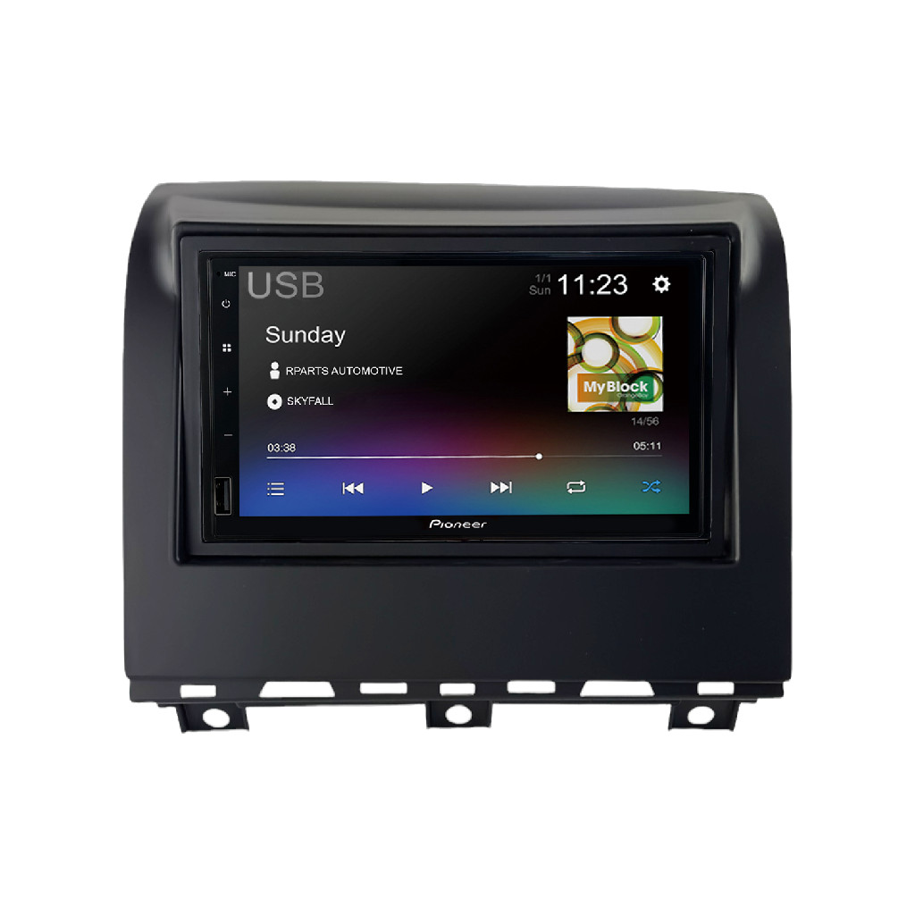 Kit Multimidia Pioneer Fiat Palio Fire Way 2014 A 2019 Preta