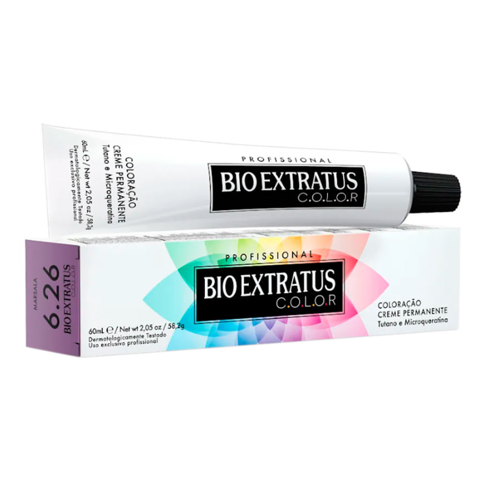 Tintura Creme Bio Extratus Color Marsala 6.26 60ml em Oferta na Shopee