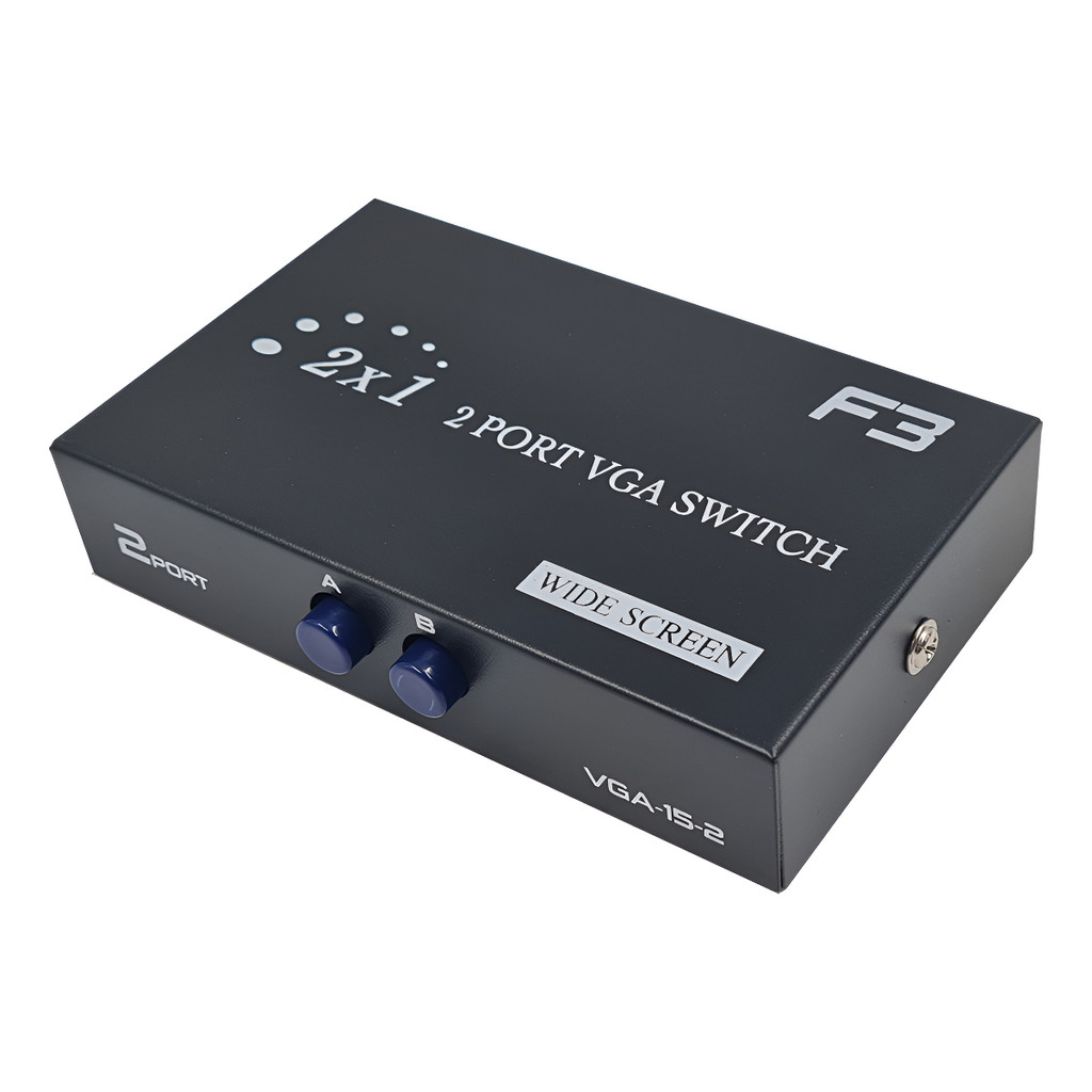 Seletor Chaveador Switch Vga 2 Entradas 1 Saída 