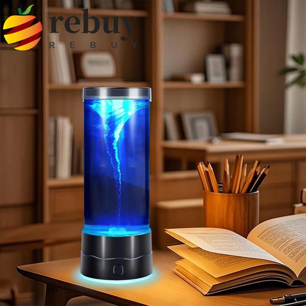 Imagem REBUY1 Lâmpada Tornado Motion Mood , Mini Luz Relaxante Multicolorida USB , Noturna LED Com Mudança De 7 Cores