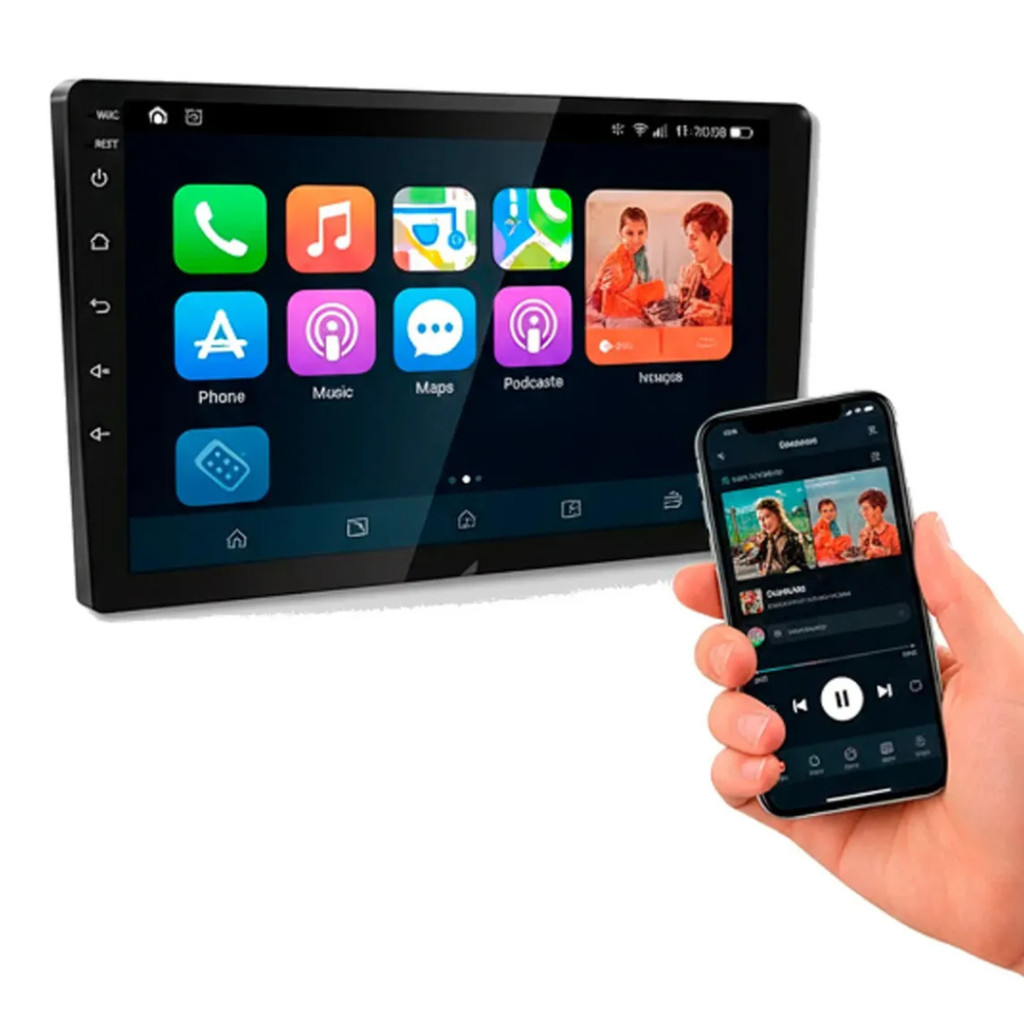 CENTRAL MULTIMIDIA MP5 9 POLEGADAS SEM FIO ANDROID AUTO