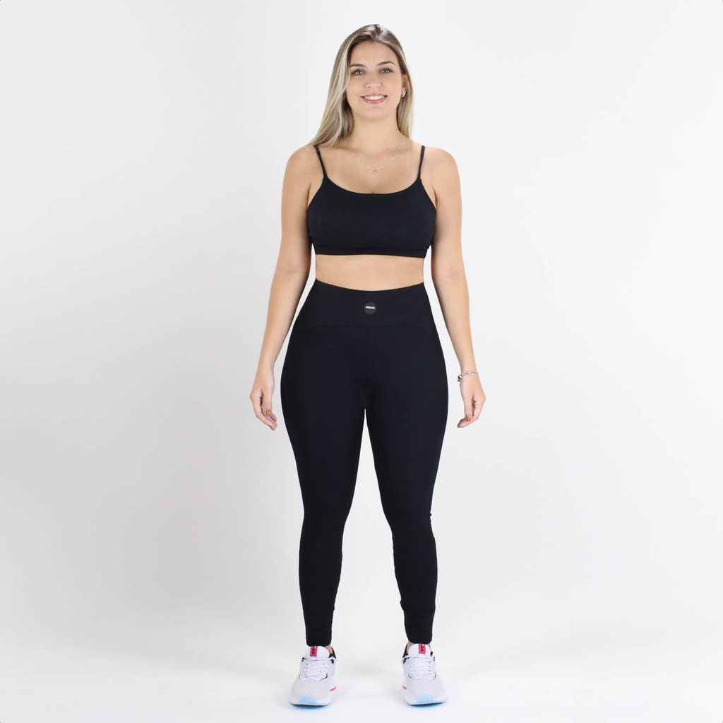 Calça Legging Colcci Sport Canelado Perfect Fit Preto - Feminino