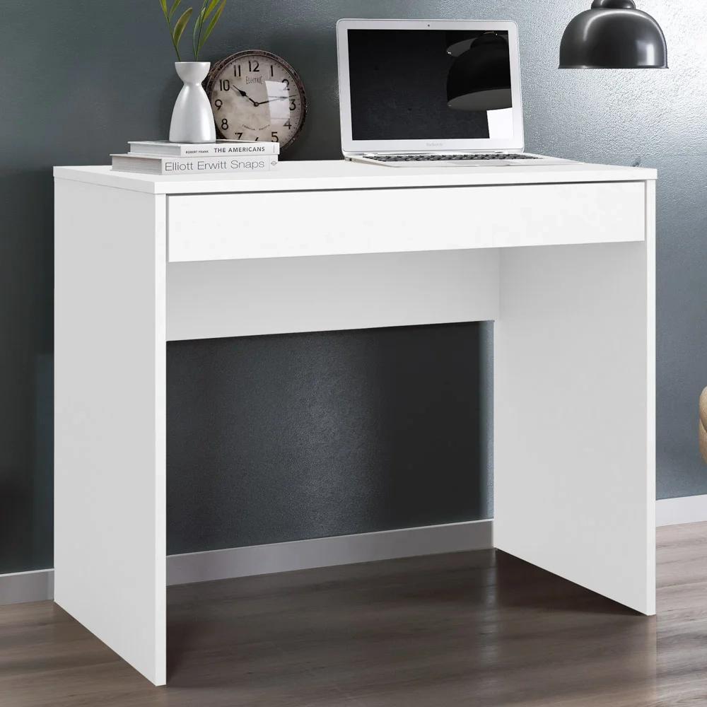 Mesa para Computador Escrivaninha 1 Gaveta Facility D02 Branco - Mpozenato