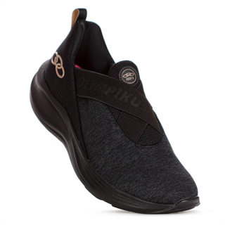 Tênis Olympikus Easy 3 Preto e Bege - Feminino em Oferta na Shopee
