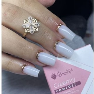 Gel Creamly Comfort 14g - Beautiful Nails - autonivelante, para alongamento de unhas. blindagem. em Oferta na Shopee