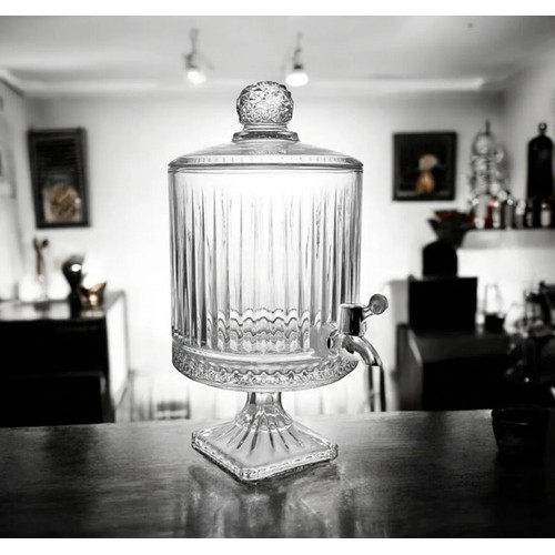 Suqueira Refresqueira De Vidro Adely Cristal 4,5l Luxo
