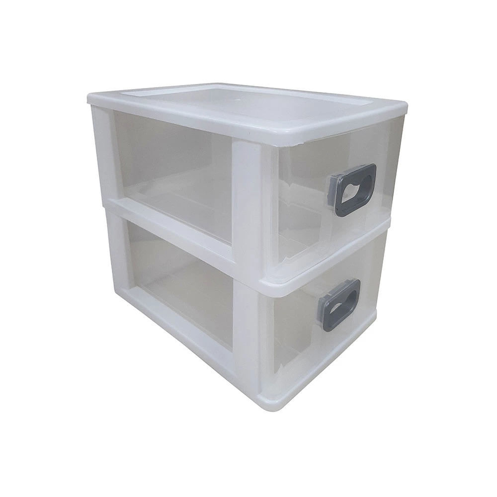 Gaveteiro Mesa de Plástico São Bernardo Gv53 Branco com 2 Gavetas em Oferta na Shopee