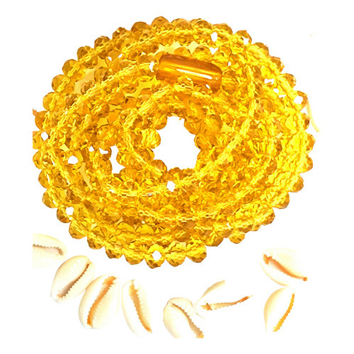 Guia Cristal Amarela 147 Contas 8mm - Guia De Oxum Cristal Amarelo