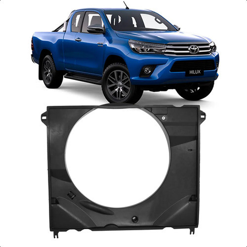 Defletor Radiador Hilux 2016 2017 2018 2019 2020 2021 2022 2023 2024