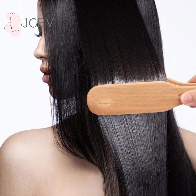 [JCBV] 1 Peça Alisador De Cabelo Profissional Com Cerdas Liso Escova Dupla Clipe Em Forma De V Não Machuca Ferramentas D